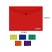 A4 Document Wallet Assorted Clear Colors
