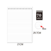 A4 Top Spiral Notebook 70g - 70 Sheets