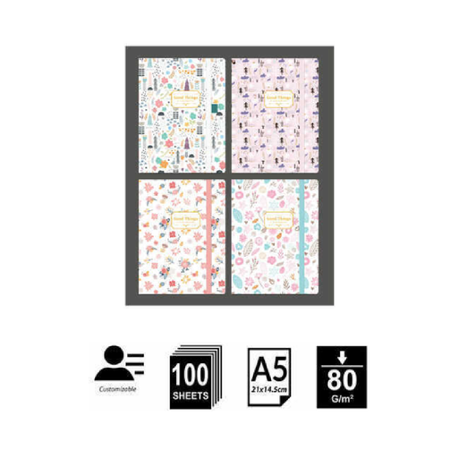 A5 Little Flower Notebook 80g 100p