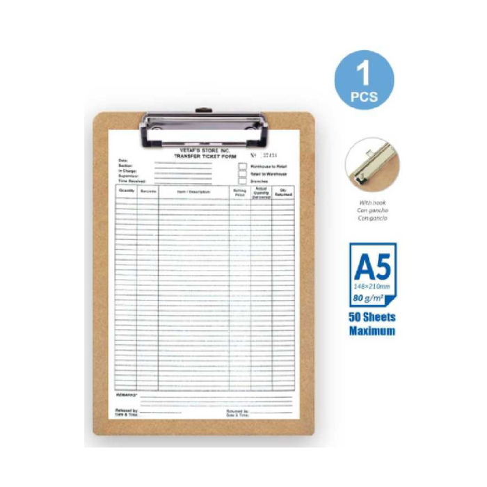 A5 MDF Clipboard