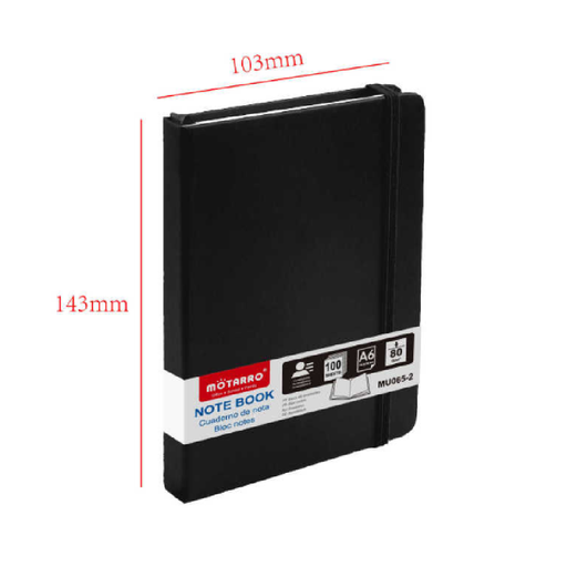A6 Notebook 80g 100pages Black