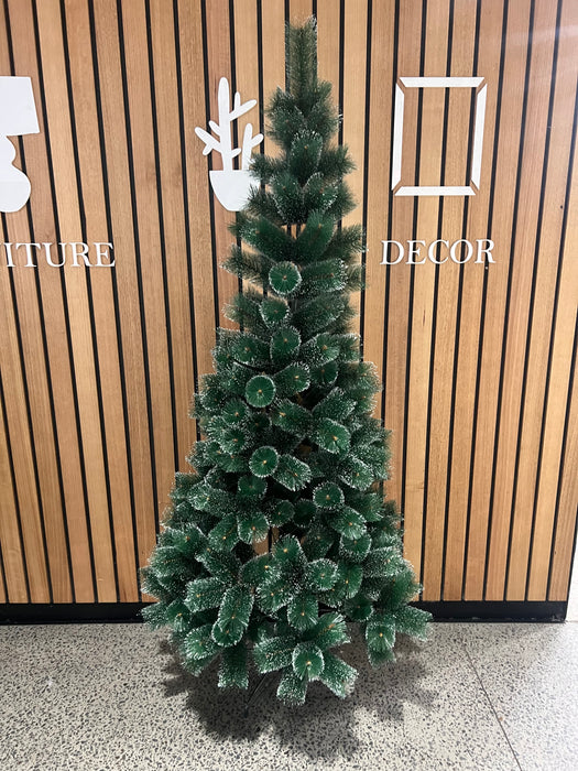 Premium Snow-Tipped Artificial Bottle Brush Christmas Tree – Realistic Winter Pine Look | Multiple Heights | Easy Assembly, Full & Lush Holiday Decoration Australia