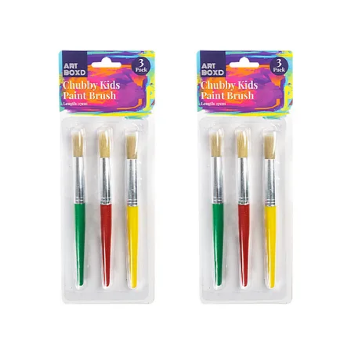 Chubby Kids Paint Brushes (3 Pack)