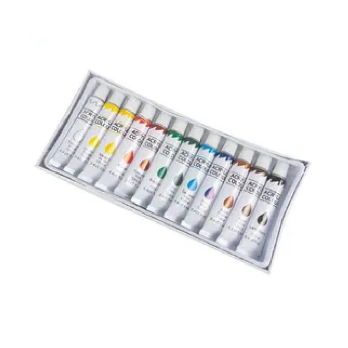 12Ml Acrylic Paint Tube  Set/12 [48/6]
