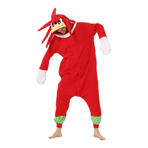 Adult Sonic the Hedgehog Knuckles Onesie Costume&nbsp; - Kigurumi Pajamas Cosplay Book Week&nbsp;- Adult &amp; Kids Party Costumes by Casaliving&nbsp - Adult &amp; Kids Party Costumes by Casaliving&nbsp;