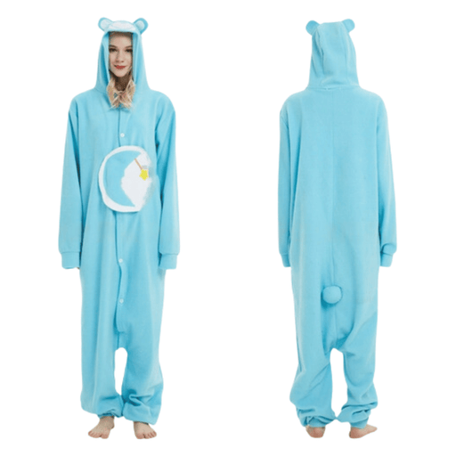 Adults Care Bears Onesie Bedtime Bear Blue Costume Pajamas &nbsp;- Adult &amp; Kids Party Costumes by Casaliving&nbsp;