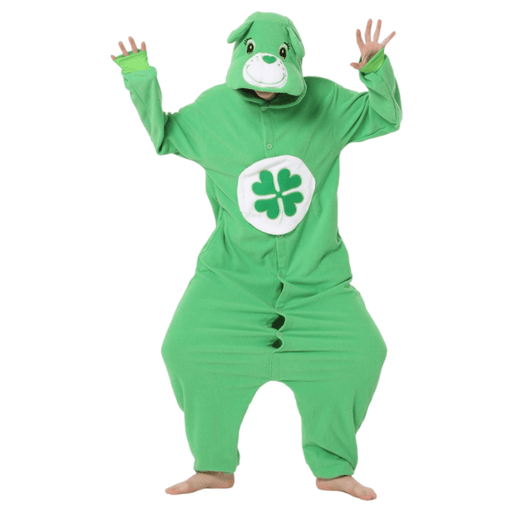 Adults Care Bears Onesie Good Luck Bear Green Costume - Adult &amp; Kids Party Costumes by Casaliving&nbsp;