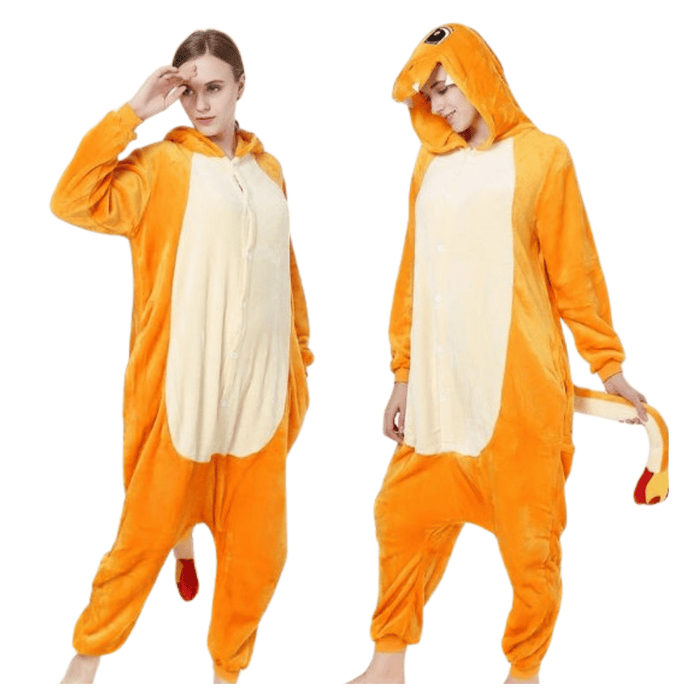 Adults Charmander Onesie Pokemon Costume Kigurumi Pajamas Adult &amp; Kids Party Costumes by Casaliving&nbsp;