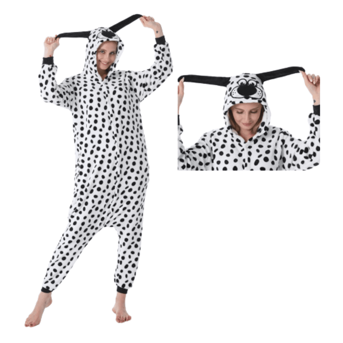 Adults Dalmatian Dog Onesie Animal Kigurumi Costume - Adult &amp; Kids Party Costumes by Casaliving&nbsp;