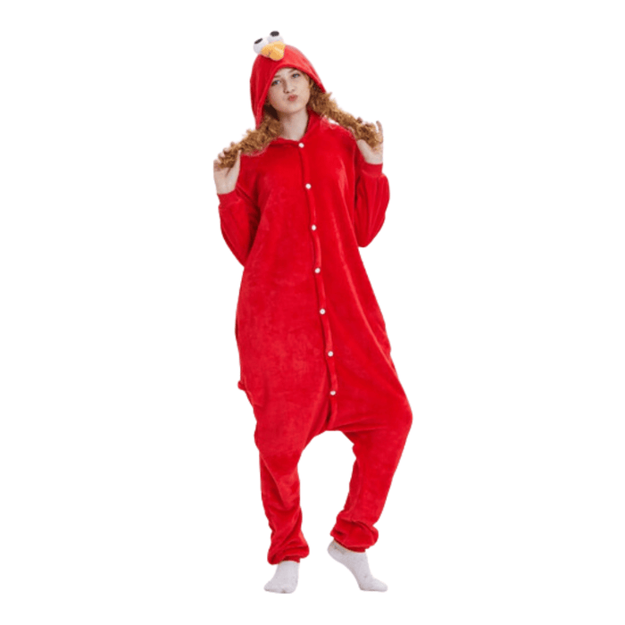 Adults Elmo Onesie Sesame Street Costume  - Adult &amp; Kids Party Costumes by Casaliving&nbsp;