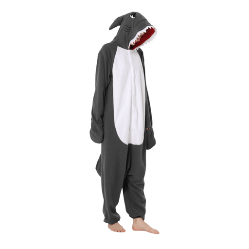 Adults Grey Shark Onesie Kigurumi Costume - Adult &amp; Kids Party Costumes by Casaliving&nbsp;