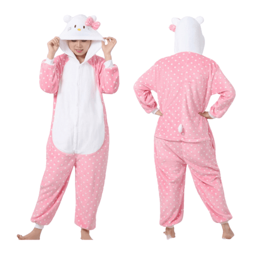 Adults Hello Kitty Onesie Kigurumi Costume - Adult &amp; Kids Party Costumes by Casaliving&nbsp;