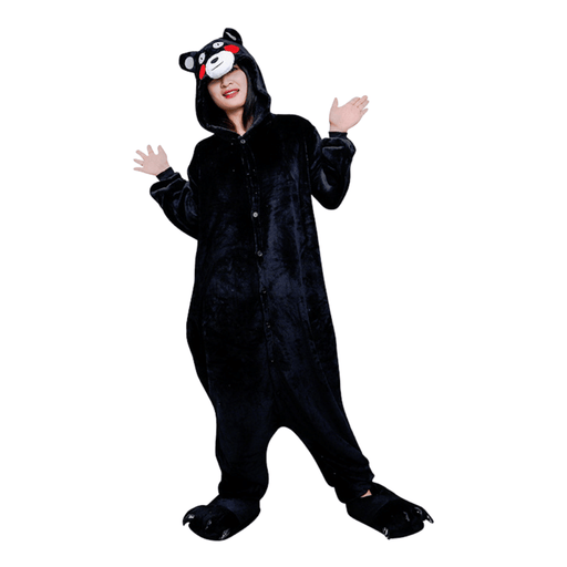 Adults Kumamon Black Bear Onesie Kigurumi Pajamas Costume -Adult &amp; Kids Party Costumes by Casaliving&nbsp;