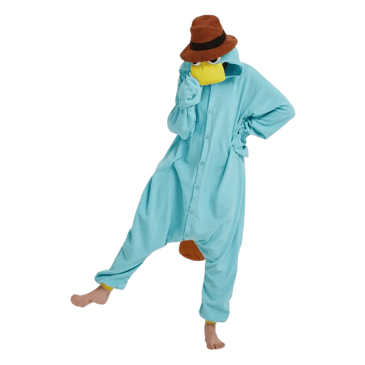Adults Perry the Platypus Onesie Kigurumi Costume - Adult &amp; Kids Party Costumes by Casaliving&nbsp;