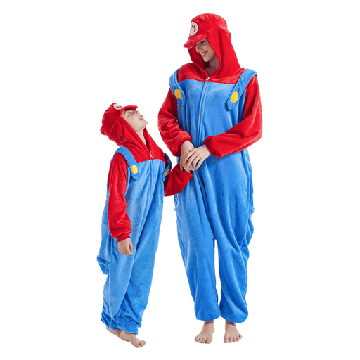 Adults Super Mario Bros Onesie Luigi Costume - Adult &amp; Kids Party Costumes by Casaliving&nbsp;