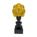 African Bust with Gold Head Fan Piece | Living room decorations by Casaliving