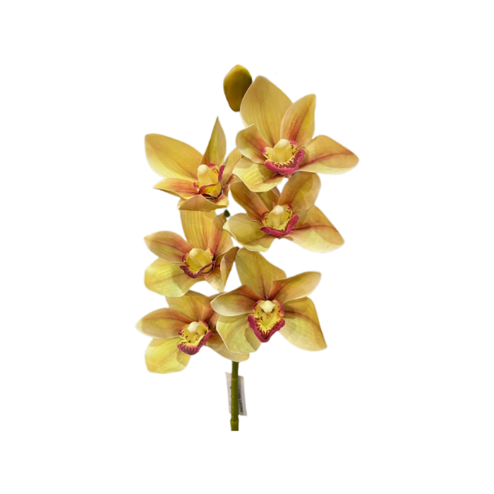 Artificial Yellow Cymbidium Orchids -  Artificial Flowers by Casaliving&nbsp;