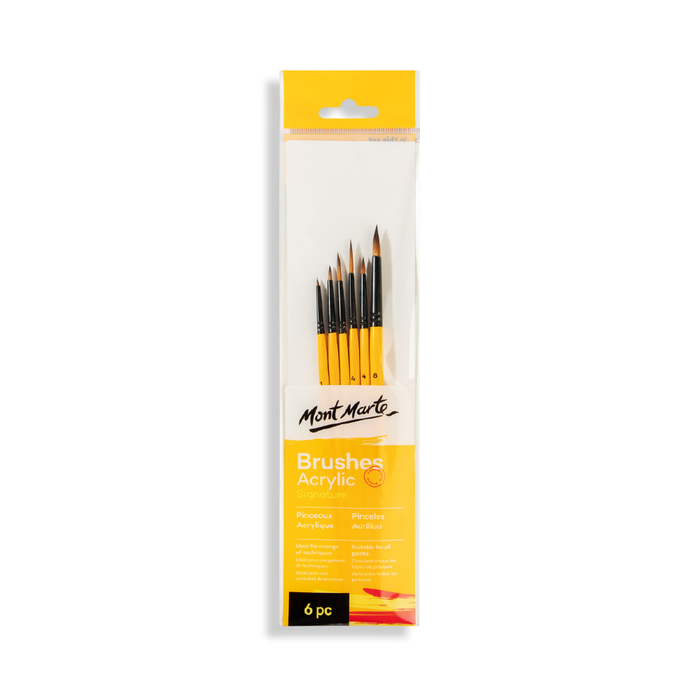 Gallery Series Brush Set Acrylic 6pcs