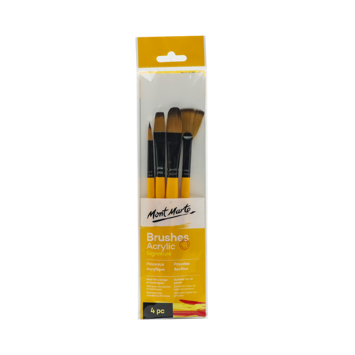 Gallery Series Brush Set Acrylic 4pc