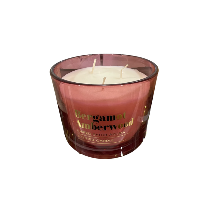 Bergamot Amberwood Scented Candle 340g - Home Candles and Oil Burners by Casaliving&nbsp;