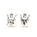 Black & White Cat Fishbone – Snake Chain Bracelet (1 Each)