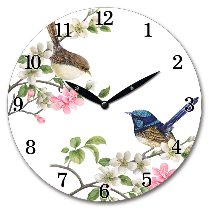  Blue Wren Wall Clock | Clocks and Wall clocks by Casaliving&nbsp;