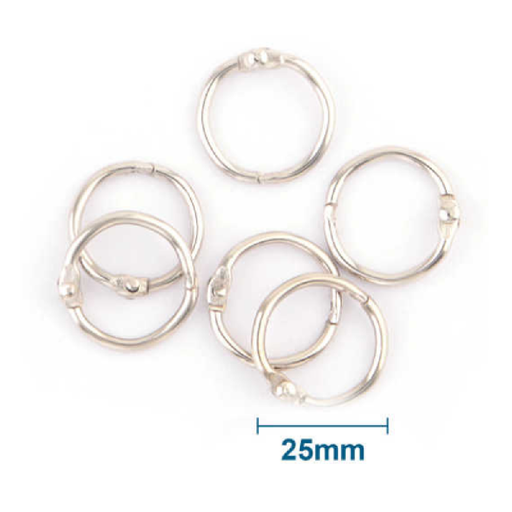 Book Rings 25 6pcs