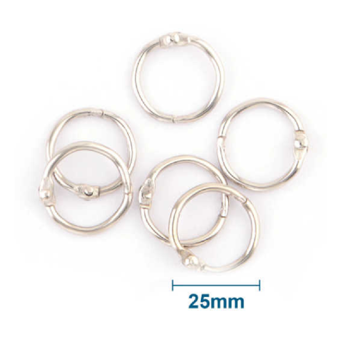 Book Rings 25 6pcs
