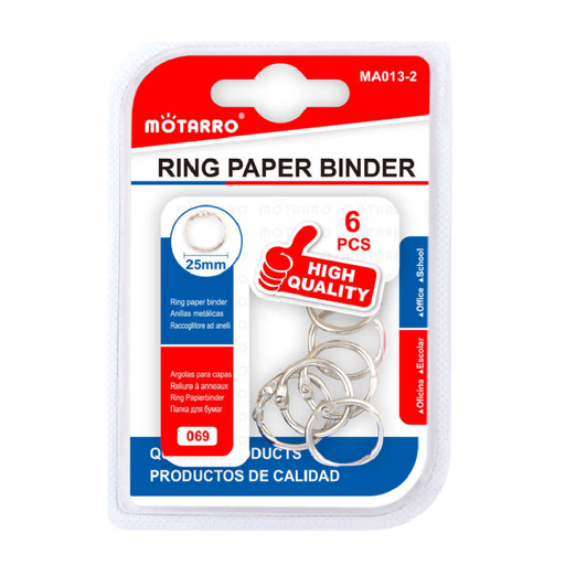 Book Rings 25 6pcs