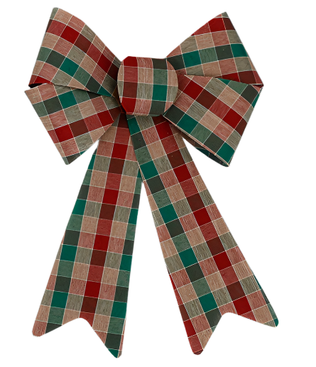 Bow Tartan 23x38cm | Christmas Decorations, Gifts, and Accessories by Casaliving