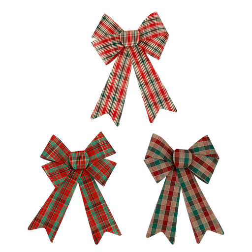 Bow Tartan 23x38cm | Christmas Decorations, Gifts, and Accessories by Casaliving