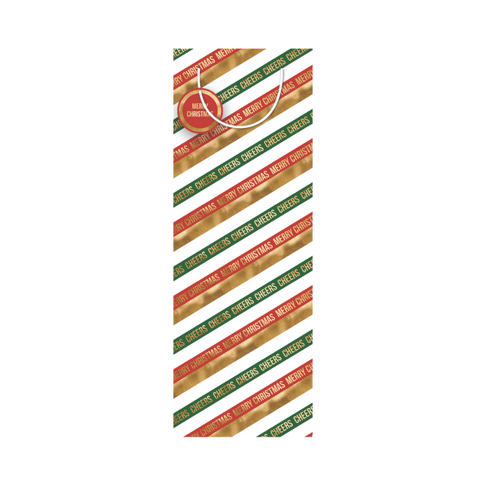 FSC MIX BAG BTTL CHRISTMAS STRIPE TEXT