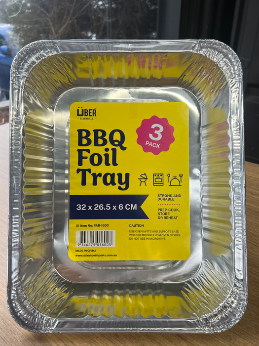 Large foil tray with lid – 32 x 26.5 x 6cm heavy-duty aluminium
	2.	3-pack aluminium foil trays with lids – oven and freezer safe
	3.	Recyclable foil trays with secure lids – ideal for catering and meal prep
	4.	Disposable aluminium roasting tray with lid – large size 32 x 26.5 x 6cm
	5.	Eco-friendly heavy-duty foil food trays with lids – pack of 3