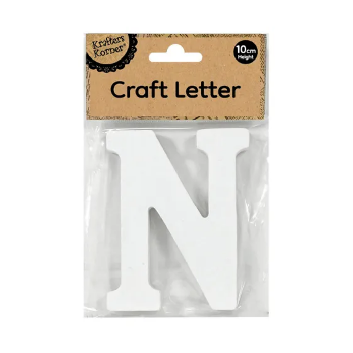10cm Craft Alphabet Lettters - N