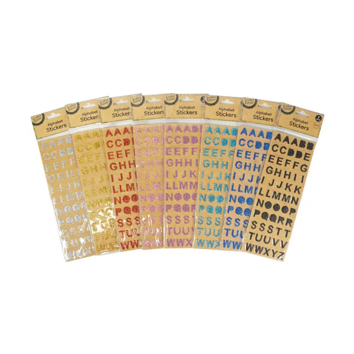 Glitter Alphabet Stickers