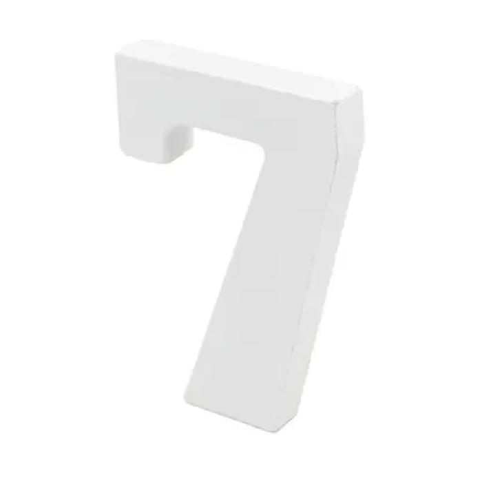 10cm White Numbers - 7 [144/12]