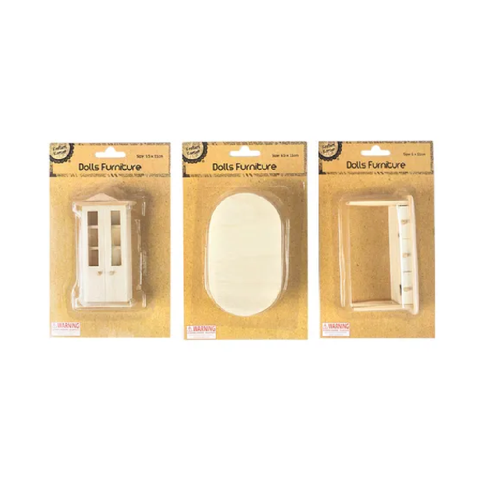 Dollhouse Furniture - Wooded [72/12]