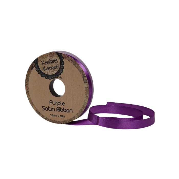 Satin Purple Ribbon 10mm × 10m [480/12]