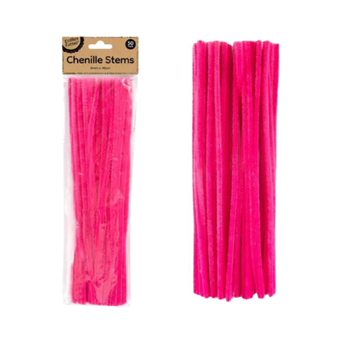Chenille Stems Pink