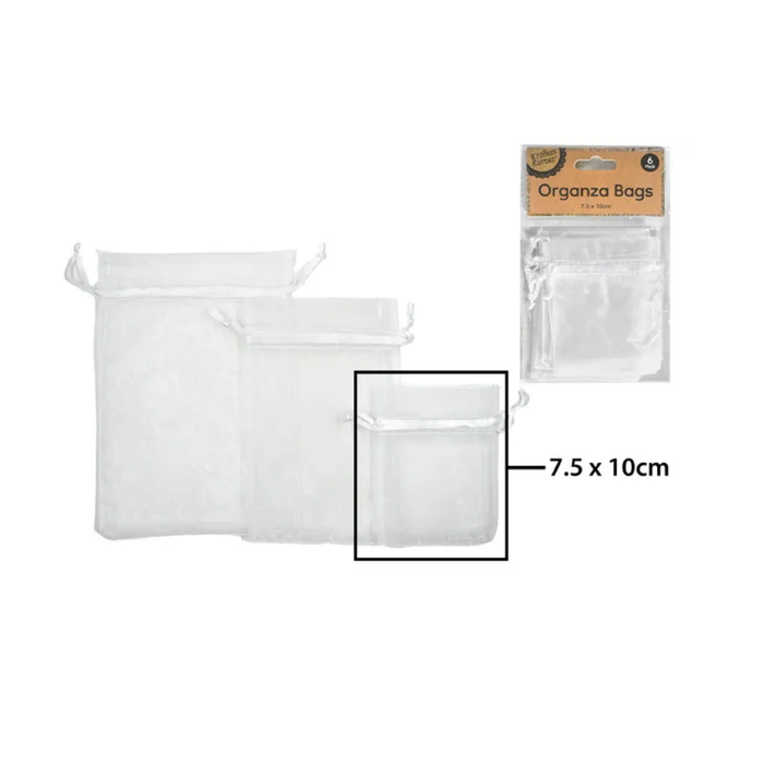 Organza Bag 7.5 × 10cm White