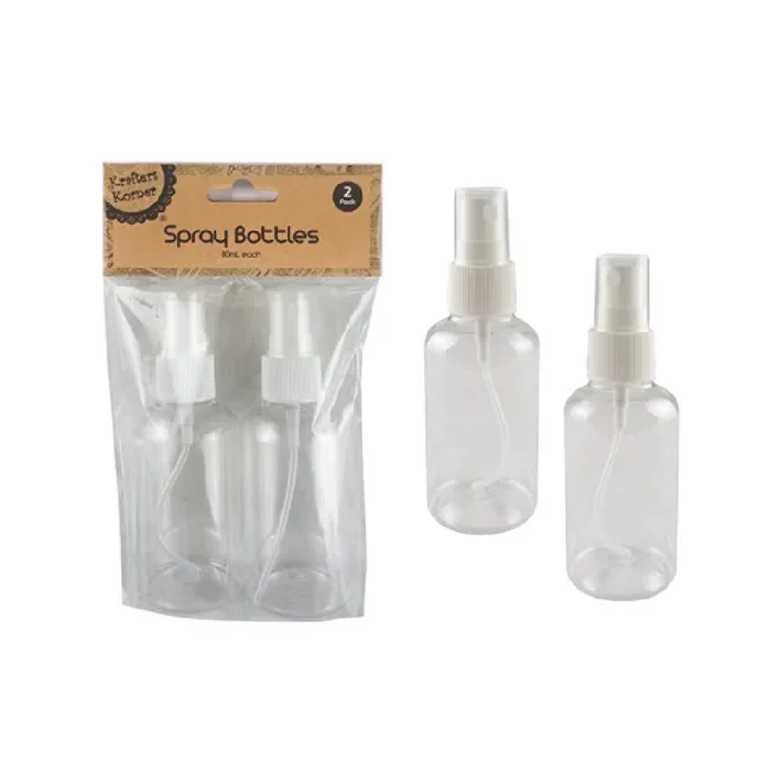 Spray Bottles 80ml 2PK [144/12]