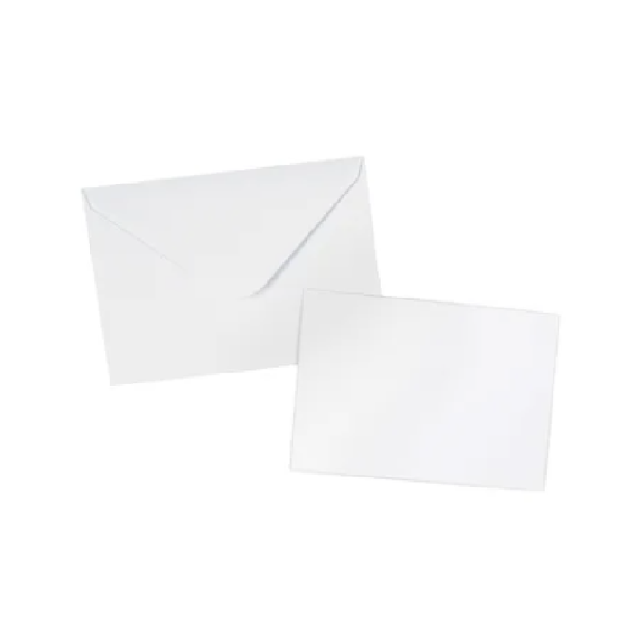C6 Cards & Envelopes - White/6 [144/12]
