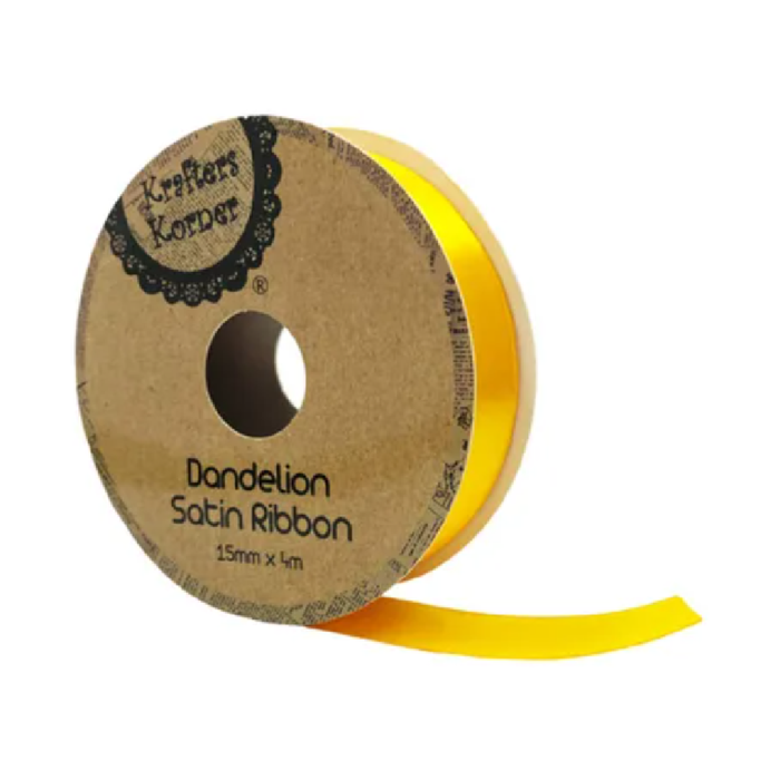 Satin Dandelio Ribbon 15× 4m [360/12]