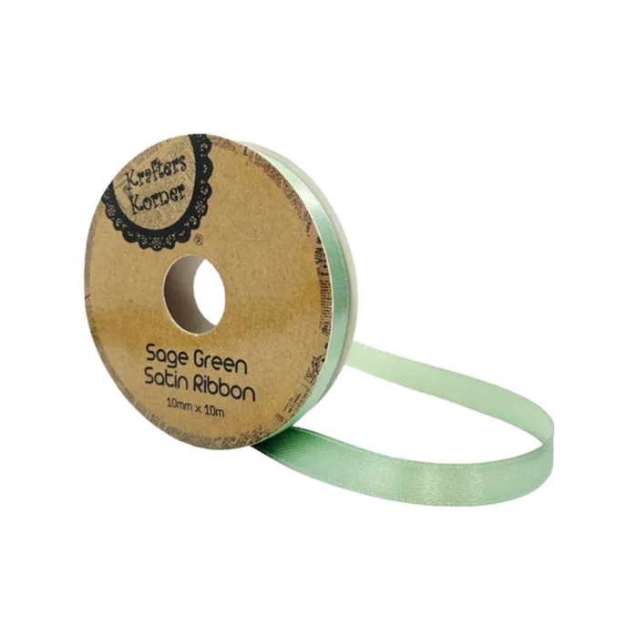 Satin Sage Green Ribbon 10mm × 10m [480/12]