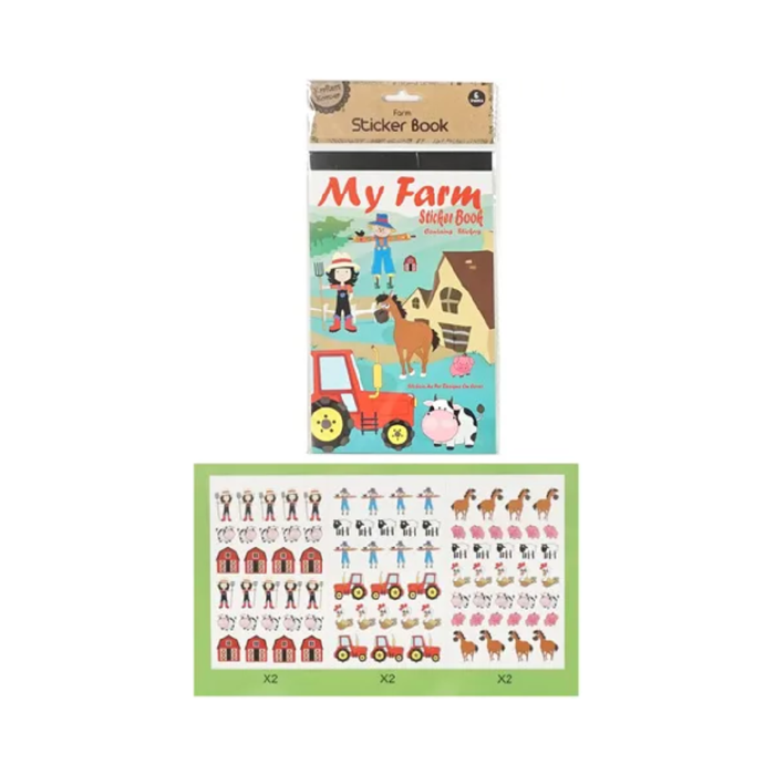 Sticker Book 6 Sheets 3 Des [144/12]