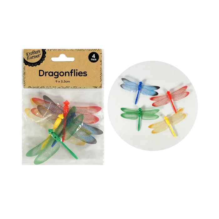 Decorative Craft Dragonflies (4 Pack)