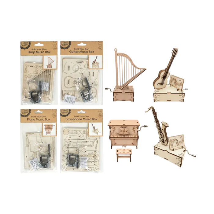 DIY Build Your Own Musical Instrument Wooden Music Box