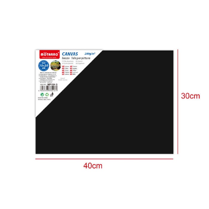 Casaliving 280g Black Canvas 30x40cm