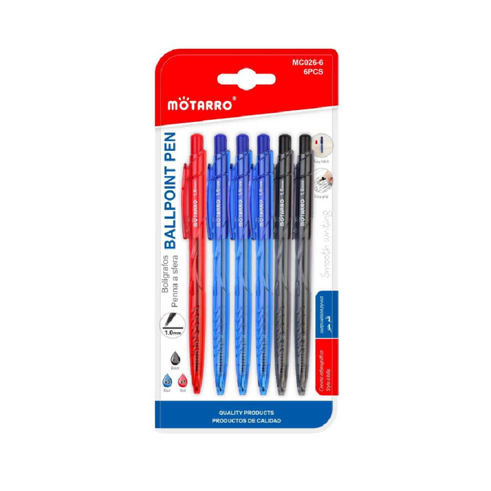 Casaliving Ballpoint Pens Assorted 6pcs