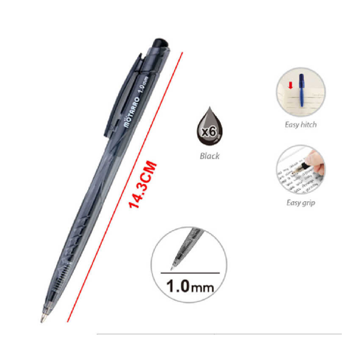 Casaliving Ballpoint Pens Black 6pcs
